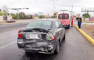 El accidente dejó como saldo dos personas lesionadas
