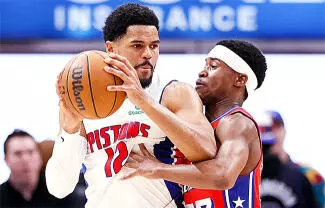 Pistons de Detroit apalearon el sábado a los 76ers de Filadelfia