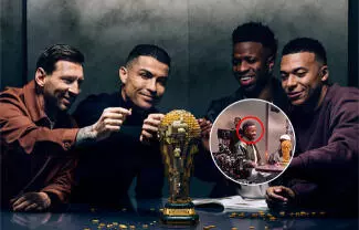 Aunque muchos fans creyeron ver juntas a 2 de las mayores leyendas del futbol, la verdad es que nunca coincidieron en el set.