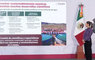 La presidenta Claudia Sheinbaum informó que el desarrollo de estos yacimientos deberá realizarse bajo criterios ambientales