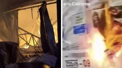 Sospechoso detenido por incendio 