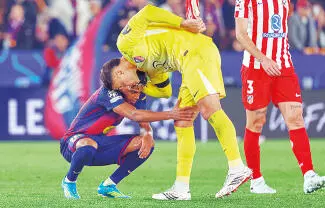 El Barça también corre el riesgo de otra sorpresiva eliminación de la Liga de Campeones