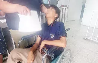 Francisco ’N’, de 14 años, fue hallado tirado en un salón por una profesora, en la Secundaria 02