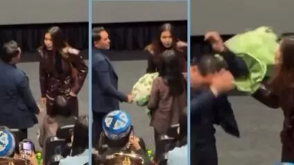 Los asistentes a una sala de cine tuvieron drama doble, luego de una escena de infidelidad