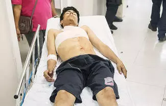 Ingresó grave Christopher Charles Mata al Hospital Amparo Pape; le controlan hemorragias