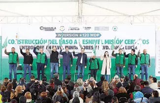 Junto a Javier Díaz, pusieron en marcha la construcción del paso a desnivel Misión Cerritos, con inversión de 120 millones de pesos