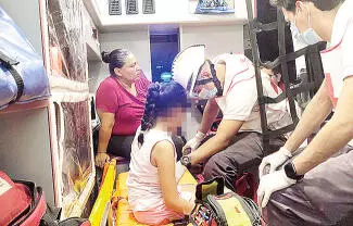 La niña padece de soplo en el corazón, su estado de salud se vio comprometido