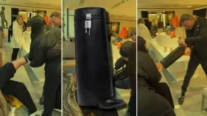 A través de TikTok, la usuaria publicó el video en el que relata lo sucedido al probarse unas botas de la reconocida marca y lo que parecía una prueba de calzado se convirtió en un error