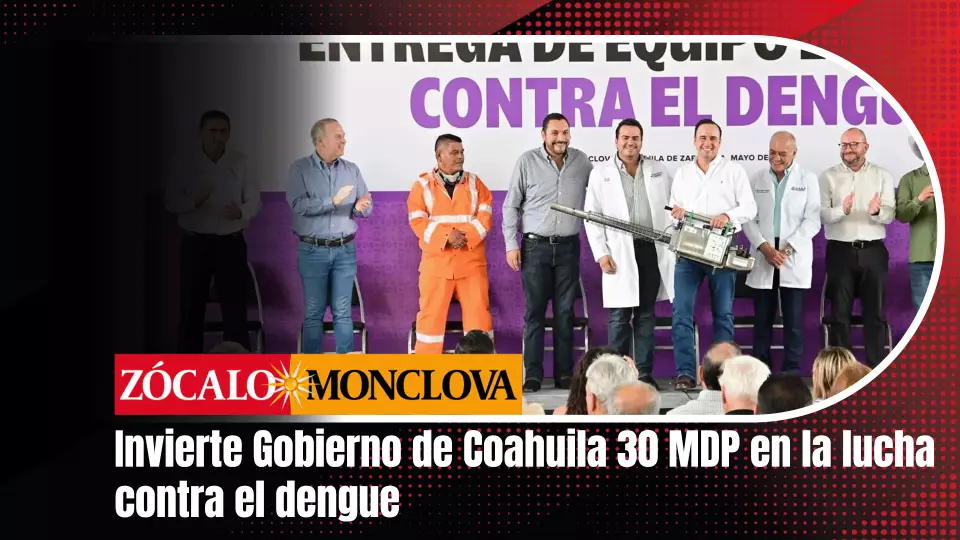 El acto se llevó a cabo en las instalaciones del Cecytec y contó con la presencia del secretario de Salud, Eliud Aguirre y el alcalde de Monclova, Carlos Villarreal Pérez.
