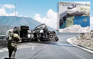 Más de 10 mil litros derramados de diésel, 6 horas cerrada la circulación en ambos carriles y la movilización de cuerpos de rescate, se registró 