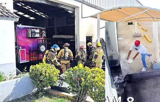 Afortunadamente los trabajadores que se encontraban laborando en el lugar lograron ponerse a salvo