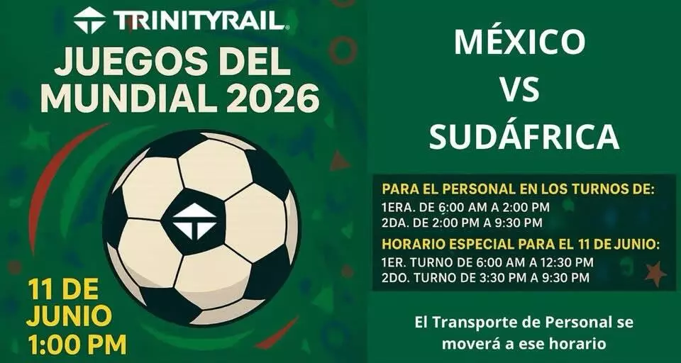 Empresas instalarán pantallas, trabajadores verán partido México vs Sudáfrica 