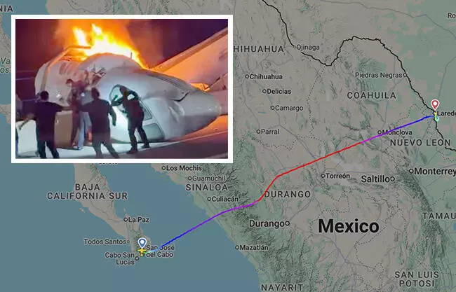 Avión Cessna Latitude sobrevoló por Coahuila minutos antes del fatal desplome en Laredo