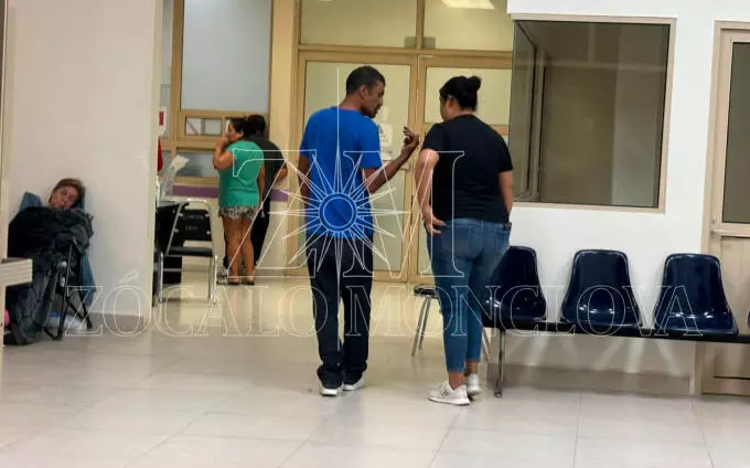 Paramédicos del GRUM trasladaron al padre de familia al hospital.