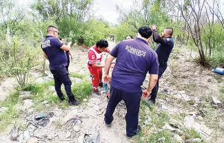 Fue localizado inconsciente presuntamente por un cuadro de deshidratación en un terreno conocido como “La Loma del Indio”