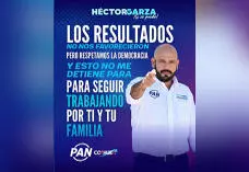 El candidato del PAN en el Distrito V, Héctor Garza, reconoció que los votos no le favorecieron en la elección.