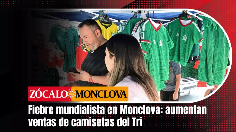 A un día del inicio del Mundial, la emoción futbolera se desbordó este miércoles en las calles de Monclova.