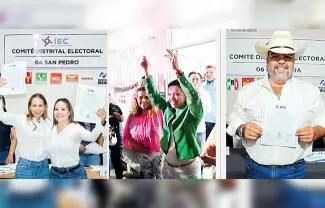 El IEC entregó las constancias de mayoría a Cristy Amezcua González, Esra Cavazos y Héctor Miguel “Gachupín” García.