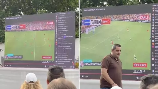 Con banderas al viento y el tráfico paralizado, esperaban presenciar el partido contra Australia