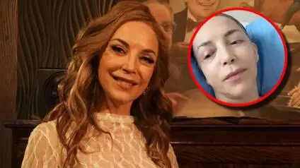 La actriz muestra un semblante tranquilo y aunque aparece sin maquillaje