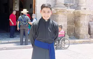 Ian Emmanuel Canini Mendoza, de tan sólo 16 años, ingresó al seminario donde aseguró que encontró un camino que le llena el corazón.