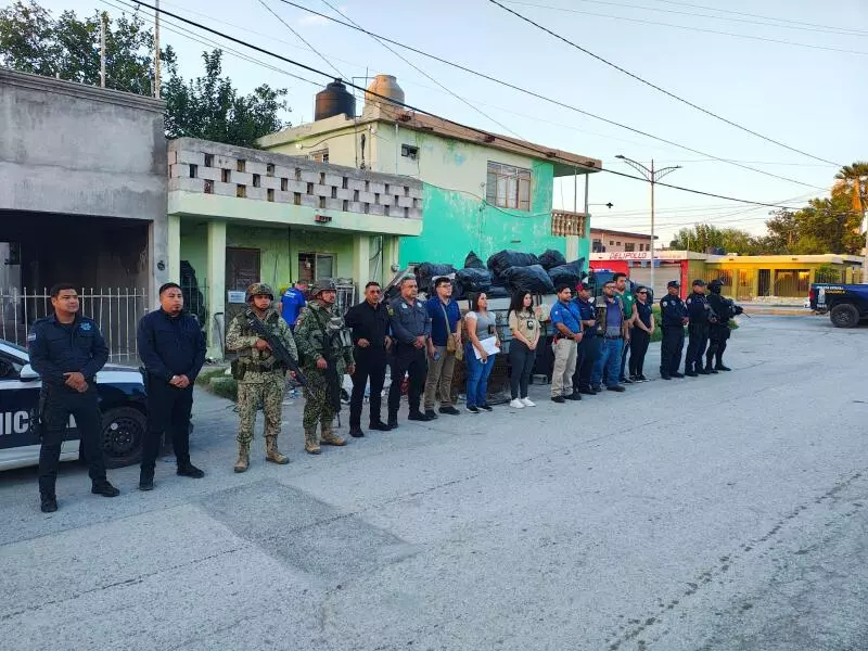 El Gobierno Municipal de Monclova informó que la acción fue realizada en conjunto por elementos de la Policía Municipal, Protección Civil, el Depa