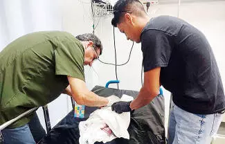 Por sus escasos ingresos, la pareja no podía mantener al recién nacido, quien llegó al mundo en la ambulancia a su cargo
