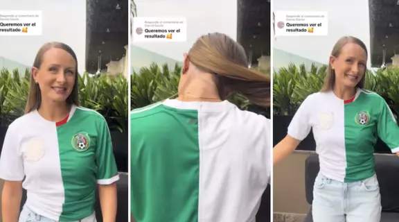 La tiktoker explicó que ama a México, aunque Inglaterra es su país de origen, en vísperas del duelo mundialista en el Estadio Azteca