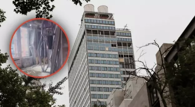 Videos compartidos en redes sociales muestran las vigas de acero doblándose dentro de los niveles 21 y 22, lo que desató un operativo de emergencia 