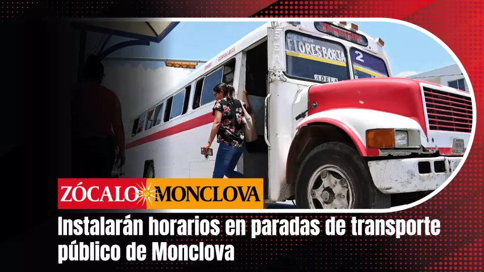 Detalló que en los parabuses se colocarán anuncios con los horarios aproximados de paso de las unidades