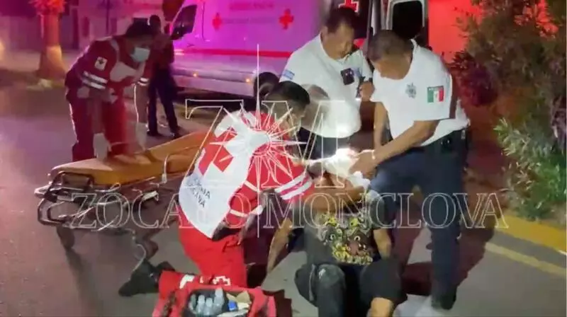 El lesionado fue identificado como Gustavo Palos, quien conducía una motocicleta marca Vento, de color gris
