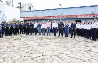 El Alcalde encabezó el pase de lista de los elementos de Seguridad Pública, para reforzar la estrategia de seguridad en Monclova
