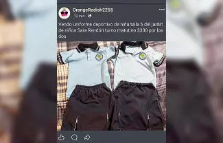 A través de las redes sociales los ciudadanos están realizando la compra-venta de uniformes escolares.