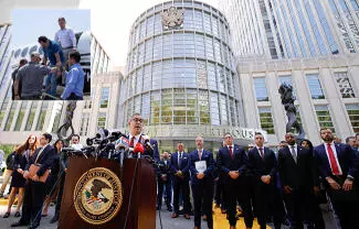 La audiencia duró aproximadamente 35 minutos en un tribunal federal de Brooklyn