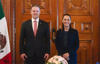 Previo al encuentro, la Presidenta sostuvo que la revisión del T-MEC se concentra exclusivamente en asuntos comerciales