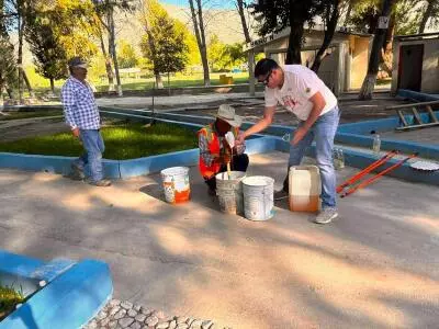 La alcaldesa Adriana Valdez informó que actualmente se realizan trabajos de mantenimiento en el parque con el objetivo de que el espacio se encuentre en óptimas condiciones para recibir a los visitantes