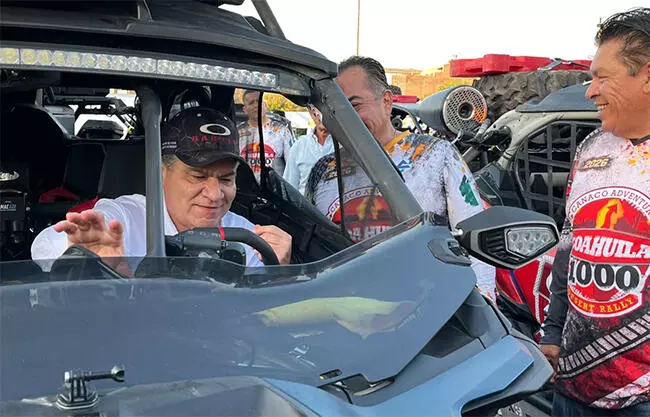 Destaca Riquelme seguridad que brinda gobierno de Manolo a pilotos de la Coahuila 1000