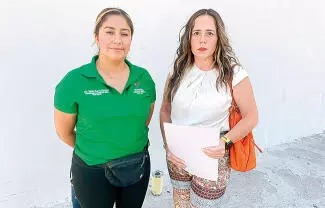 Ana Laura Márquez, presidenta de Fundación Milma y Tuilzie Ibarra, de la Fundación Lobita Dejando Huella, colocaron una denuncia.
