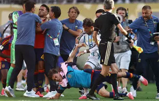 Molina y Paredes se vieron implicados en una enorme trifulca al término de la final del Mundial, el 19 de julio en el MetLife Stadium.