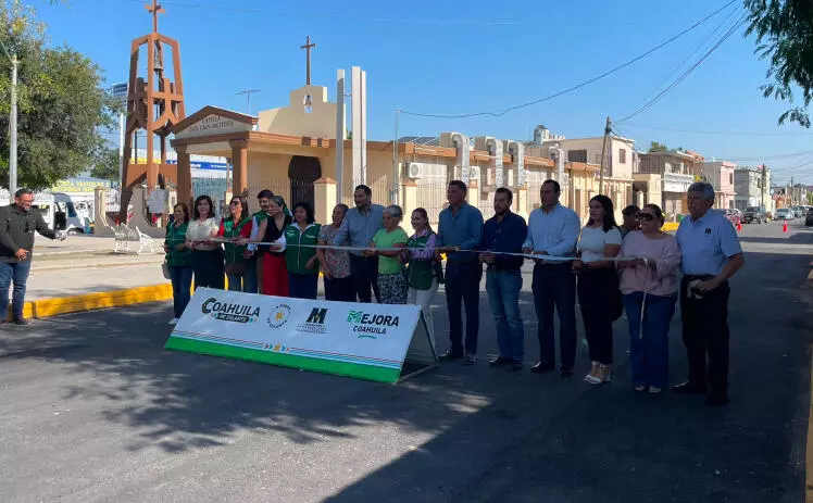La obra entregada comprendió el tramo entre las calles Venustiano Carranza y María Curie, con una extensión de 363 metros lineales y 3 mil metros cuadrados de trazado de pavimento.