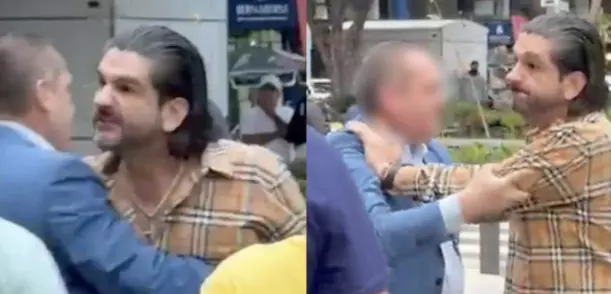 La confrontación continuó cuando el abogado se enfrentó con un policía que intervino en el lugar y pidió refuerzos.
