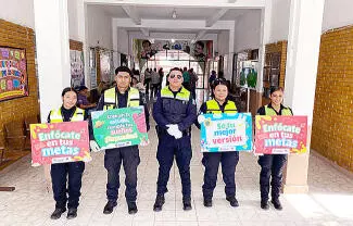 Con el objetivo de brindar un inicio de clases seguro y mantener contacto directo con los directivos para atender cualquier situación