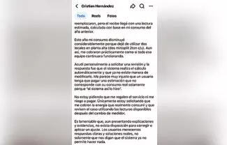 Pese a presentar evidencias, personal de la comisión le informó que el sistema no podía modificarse y que finalmente tendría que cubrir el monto facturado