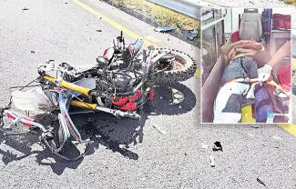 De manera milagrosa, un estudiante de la UTRCC logró sobrevivir a un fuerte accidente.
