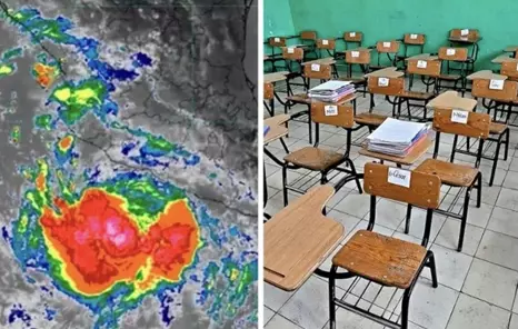 La Mandataria morenista, Evelyn Salgado Pineda, dijo que el regreso a clases va a depender de la evolución del ciclón