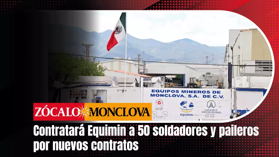 El entrevistado explicó que se requiere la contratación de soldadores y paileros debido a que Equimin obtuvo en los últimos meses nuevos contratos para fabricar estructuras de acero