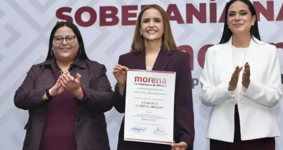 Esta mañana desde el WTC de la Ciudad de México, se designó a Clara Luz Flores Carrales como coordinador de la Defensa de la Transformación y la Soberanía Nacional por el estado de Nuevo León