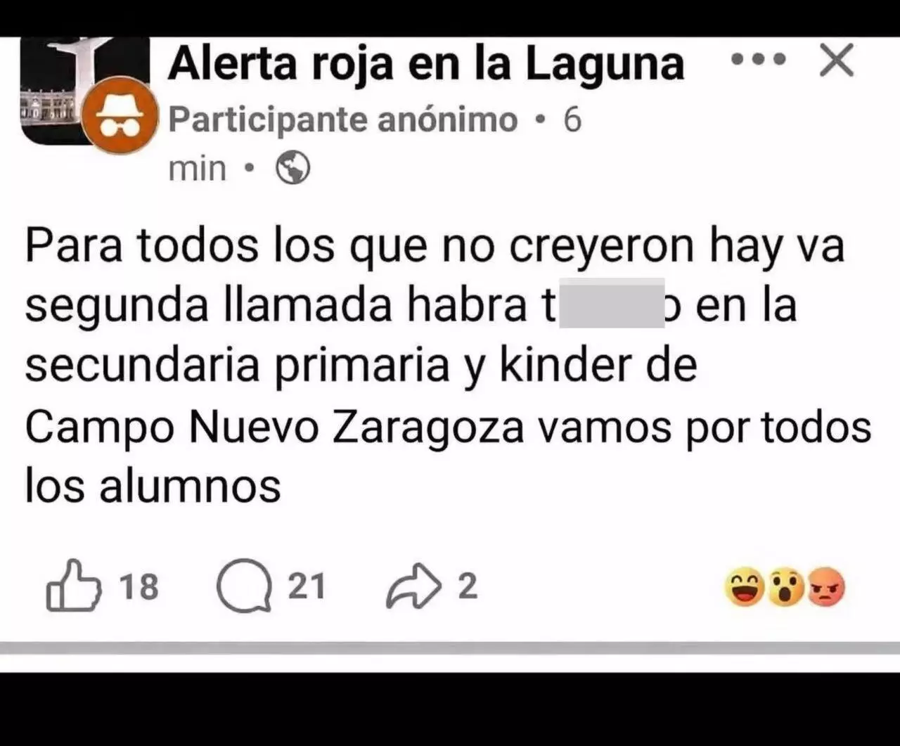 Detienen a estudiante por emitir falsas amenazas de tiroteo