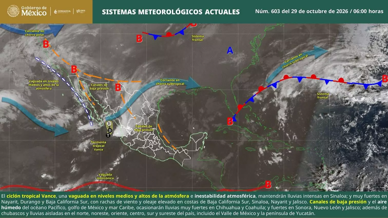Pronostican lluvias muy fuertes, descargas eléctricas y bancos de niebla en Coahuila