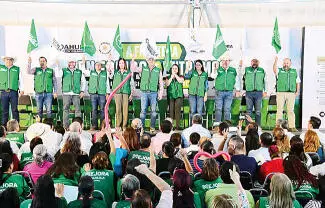 La alcaldesa Sara Irma Pérez Cantú colocó el trabajo en equipo como eje de su administración.